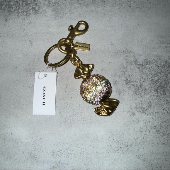 Coach Candy Crystal Keychain Bag charm
